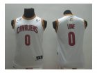 youth nba cleveland cavaliers #0 love white[revolution 30 swingman]