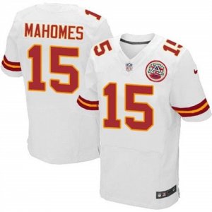 Nike Chiefs #15 Patrick Mahomes White Elite Jersey