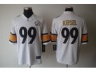 Nike NFL Pittsburgh Steelers #99 Keisel White Jerseys(Limited)