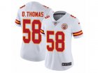 Women Nike Kansas City Chiefs #58 Derrick Thomas Vapor Untouchable Limited White NFL Jersey