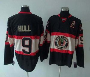 nhl chicago blackhawks #9 hull black[new third jersey]