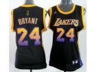 nba Women Los Angeles Lakers #24 Kobe Bryant Black Vibe Fashion Revolution 30 Swingman Jersey