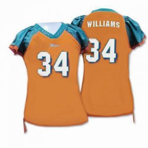 Women Miami Dolphins #34 Ricky Williams Orange