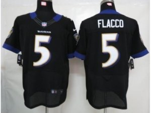 Nike NFL baltimore ravens #5 flacco black Elite jerseys