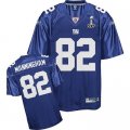 New York Giants #82 Manningham 2012 Super Bowl XLVI Blue