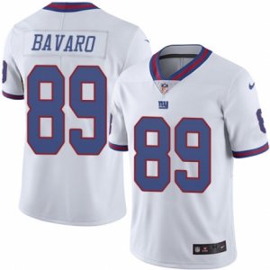 Mens Nike New York Giants #89 Mark Bavaro Limited White Rush NFL Jersey