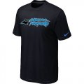Nike Carolina Panthers Authentic Logo T-Shirt Black