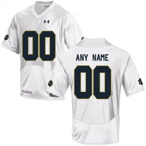 Notre Dame Fighting Irish White Mens Customized College Football Jersey