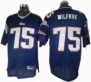 New England Patriots #75 Vince Wilfork blue