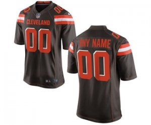 Men\'s Cleveland Browns Nike Brown Custom Game Jersey