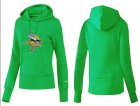 Women Minnesota Vikings Logo Pullover Hoodie-020