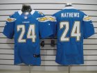 Nike NFL San Diego Chargers #24 Ryan Mathews Light Blue Elite Jerseys