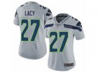 Women Nike Seattle Seahawks #27 Eddie Lacy Vapor Untouchable Limited Grey Alternate NFL Jersey