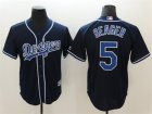 Los Angeles Dodgers #5 Corey Seager Navy Cool Base Jersey