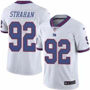 Youth Nike New York Giants #92 Michael Strahan Limited White Rush NFL Jersey