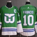 Whalers #10 Ron Francis Green Adidas Jersey
