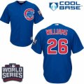 Youth Majestic Chicago Cubs #26 Billy Williams Authentic Royal Blue Alternate 2016 World Series Bound Cool Base MLB Jersey