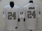 Nike Raiders #24 Johnathan Abram White Color Rush Limited Jersey