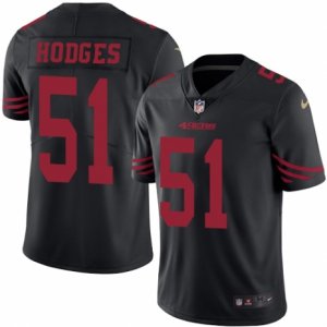 Mens Nike San Francisco 49ers #51 Gerald Hodges Limited Black Rush NFL Jersey