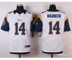 Nike NFL st. louis rams #14 mannion white jerseys[Elite]