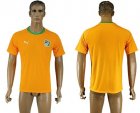 Cote d'lvoire Blank Home Soccer Country Jersey