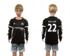 Chelsea #22 Willian SEC Away Long Sleeves Kid Soccer Club Jersey