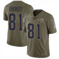 Nike Rams #81 Gerald Everett Olive Salute To Service Limited Jersey
