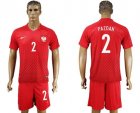 Poland #2 Pazdan Away Soccer Country Jersey