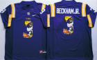 LSU Tigers 3 Odell Beckham Jr. Purple Portrait Number College Jersey