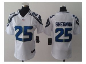 nike women nfl jerseys seattle seahawks #25 sherman white[nike]