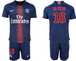 2018-19 Pari Saint-Germain 18 LO CELSO Home Soccer Jersey