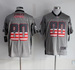 Nike New York Giants #80 Victor Cruz grey Jerseys(Elite USA Flag Fashion)