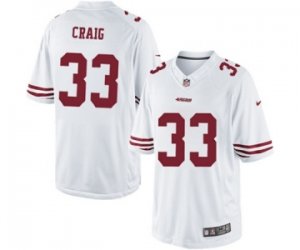 Men\'s Nike San Francisco 49ers #33 Roger Craig Limited White NFL Jersey