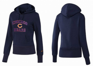 Women Chicago bears Logo Pullover Hoodie-006