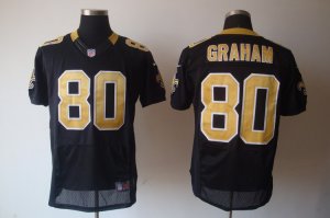 nike nfl new orleans saints #80 graham Elite black