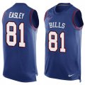 Nike Buffalo Bills #81 Marcus Easley Royal Blue Team Color Men Stitched NFL Limited Tank Top Jersey