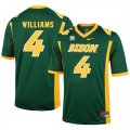 North Dakota State Bison 4 Dimitri Williams Green College Football Jersey