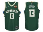 Nike NBA Milwaukee Bucks #13 Malcolm Brogdon Jersey 2017-18 New Season Green Jersey