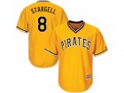 Youth Pittsburgh Pirates #8 Willie Stargell Gold Cool Base Stitched MLB Jersey