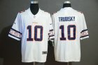 Nike Bears# 10 Mitchell Trubisky White Team Logos Fashion Vapor Limited Jersey