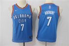 Thunder #7 Carmelo Anthony Blue Nike Youth Swingman Jersey