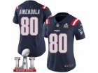 Womens Nike New England Patriots #80 Danny Amendola Limited Navy Blue Rush Super Bowl LI 51 NFL Jersey