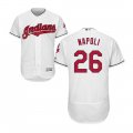 Cleveland Indians #26 Mike Napoli White New Authentic Collection Baseball Jersey