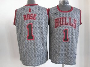 nba chicago bulls #1 rose grey[static fashion swingman]