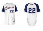 mlb jerseys atlanta braves #22 heyward white[2011 civil rights