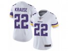 Women Nike Minnesota Vikings #22 Paul Krause Vapor Untouchable Limited White NFL Jersey