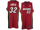 nba Miami Heat #32 Shaquille O Neal Swingman Red 2nd Road Jerseys