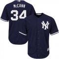 Men's Majestic New York Yankees #34 Brian McCann Replica Navy Blue Alternate MLB Jersey