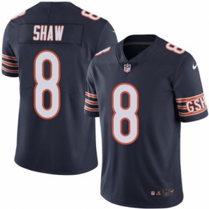 Mens Nike Chicago Bears #8 Connor Shaw Limited Navy Blue Rush NFL Jersey