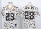 Nike Minnesota Vikings #28 Adrian Peterson camo Jerseys(Elite)